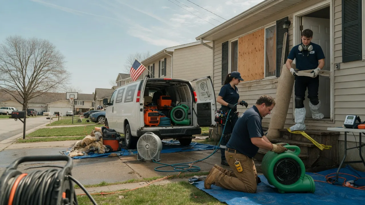 Water Damage Restoration in Waverly, IL near me